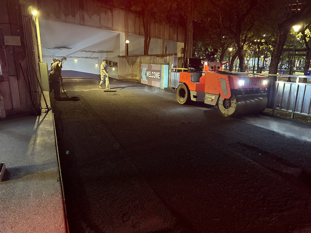 台北地下室停車場瀝青工程